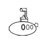 Submarine Coloring Periscope Clip Clker Clipart Yellow sketch template