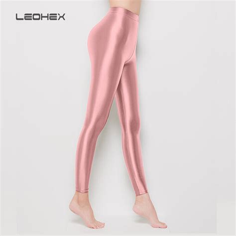 2020 leohex sexy tights pantyhose fitness satin glossy opaque women