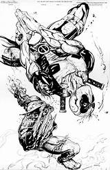 Deadpool Wolverine Glotones Imgarcade sketch template