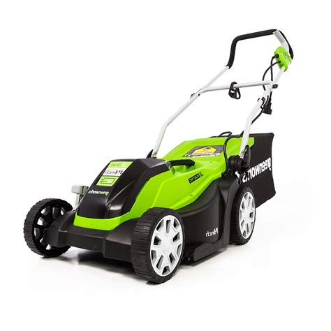 Greenworks 14 Inch 9 Amp Corded Electric Lawn Mower Mo09b01