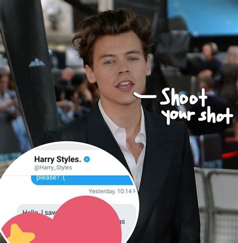 Harry Styles Gives Fan Love Advice Via Twitter Dm And She Then Shoots