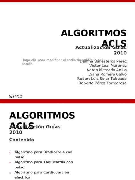 Algoritmos Acls 2010