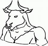 Minotaur Coloring Cartoon Clipart Kids Pages Mythology Cliparts Greek Clip Drawings Popular Library Coloringhome Supercoloring 457px 08kb 09kb sketch template