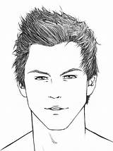 Face Male Draw Hair Sketch Drawing Man Boy Easy Drawings Step Realistic Guy Sketches Men Guys Dessin Visage Faces Pencil sketch template