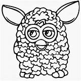 Furby Coloring Pages Fluffy Getdrawings Getcolorings sketch template