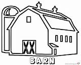 Barn Coloring Pages Roof Red Printable Large Color Getcolorings Easy Getdrawings Awesome Colorings sketch template