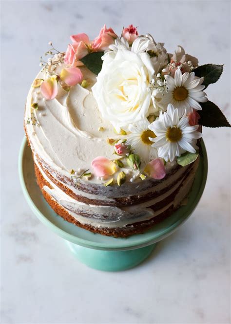 how to make a naked cake wedding flower and cakes