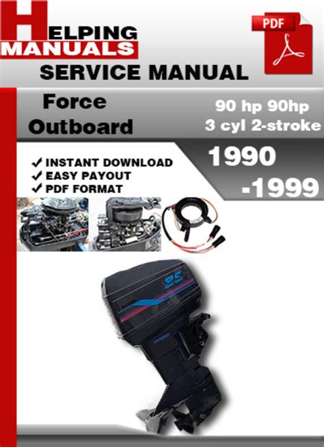 force outboard  hp hp  cyl  stroke   service repair