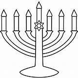 Coloring Menorah Hanukkah Story Clip Candles Seven Popular Coloringhome sketch template