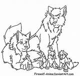 Wolf Coloring Family Pages Firewolf Pup Anime Cute Lineart Baby Drawing Wolves Deviantart Color Printable Getcolorings Getdrawings Omega Drawings Paintingvalley sketch template