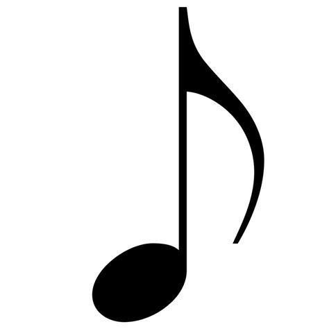black musical note  image