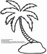 Palm Tree Coloring Pages Coconut Drawing Line Date Sheet Easy Leaves Trees Color Getdrawings Printable Template Getcolorings sketch template