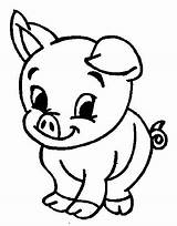 Coloring Pages Farm Animal Pig Coloringpages7 sketch template