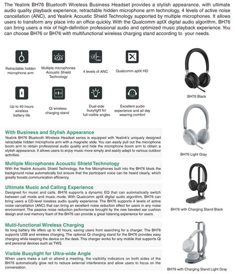 yealink bh teams certified bluetooth wireless stereo headset black deltone solutions