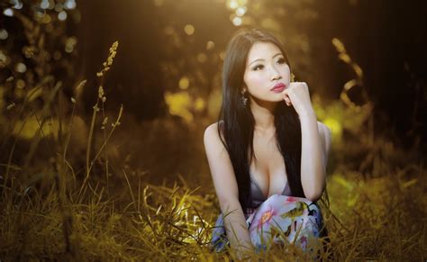 asian model women outdoors photoshoot 4k 5k