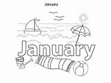 January Colouring Kids Year Pages Months Month Print February September Printables March July December June October sketch template