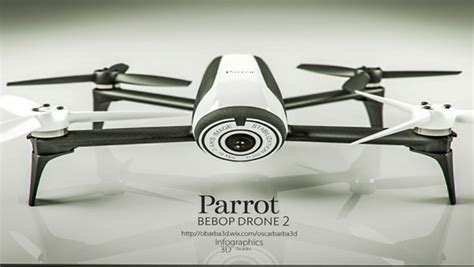 parrot bebop   model turbosquid