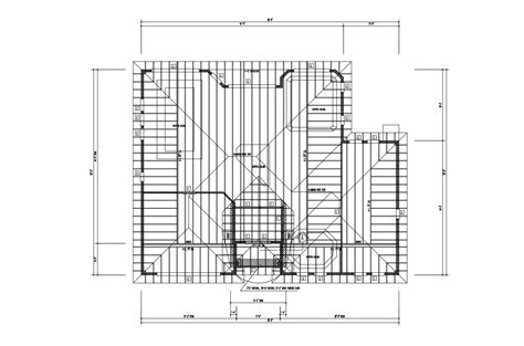 flat roof house designs  detail dimension  autocad file cadbull