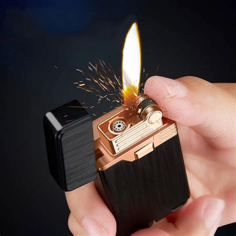 logam gas lighter butana turbo lighter dua api rokok korek api logam