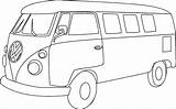 Autobus Camper Combi Combis Kolorowanki Autobusy Kolorowanka Kombi Pojazdy Coin Dzieci Wagon Mescoloriages Visiter Samba Wydrukowania sketch template
