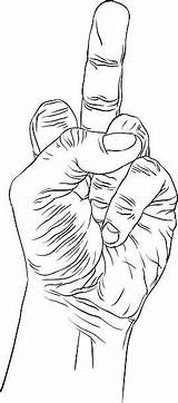 Finger Middle Vector Sketch Clip Hand Sign Illustrations Detailed Similar Illustration sketch template