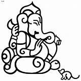 Ganesh Ganesha Drawing Coloring Pages Outline Kids Lord Ji Sketch Clipart Chaturthi Cliparts Clip Ganpati Color Goddess Colouring Clipartbest Colour sketch template