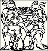 Ninja Coloring Turtles Pages Pizza Tmnt Amazing Tremendous Mutant Teenage Birijus sketch template