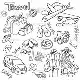 Travel Doodle Doodles Drawing Drawings Journal Traveling Vector Sketch Illustration Bullet Draw Visit Inspiration Voyage Disegni Clipart Drawn Hand sketch template