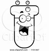 Test Cartoon Tube Character Happy Clipart Cory Thoman Outlined Coloring Vector sketch template