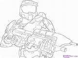 Halo Spartan Coloring Pages Chief Master Getcolorings Printable sketch template