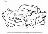 Cars Drawing Draw Finn Mcmissile Step Tutorials Cartoon Drawingtutorials101 Tutorial Movies sketch template