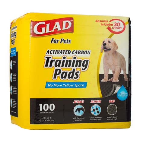 glad  pets black charcoal puppy pads puppy potty training pads  absorb neutralize