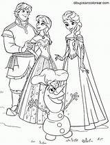 Frozen Personajes Princesas Olaf Kristoff Princesa Coloring Castillos Hielo φροζεν ζωγραφικη Reino Felices sketch template