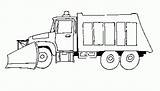 Coloring Truck Dump Dumptruck sketch template