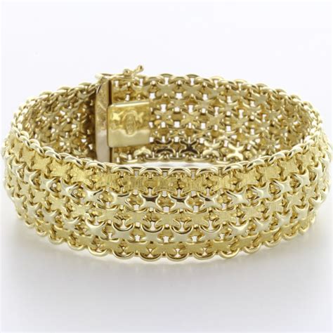 brede gouden armband catawiki