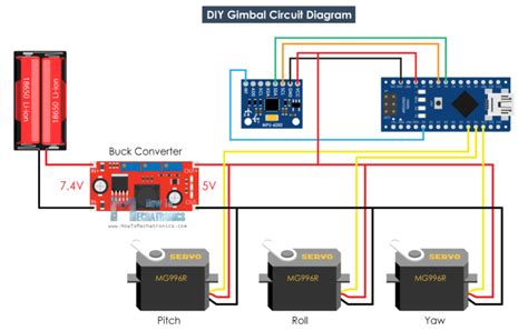 diy arduino gimbal  stabilizing platform howtomechatronics arduino arduino projects