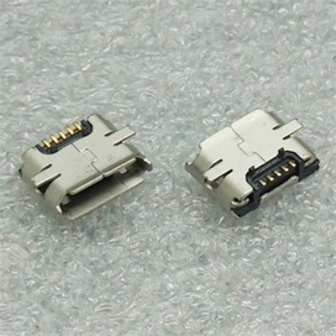 Micro Usb Type B 5 Pin Female Connector Right Angle