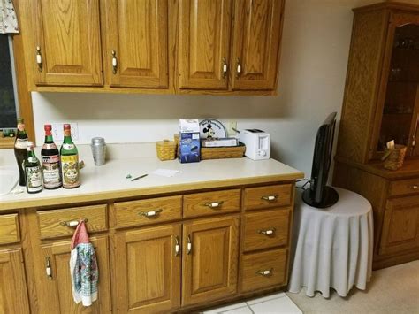 update  oak kitchen  painting  cupboards hometalk