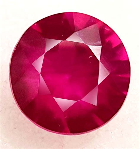 certified natural red ruby  ct mozambique red ruby  etsy