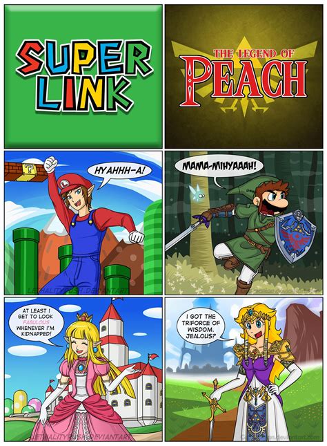 Super Link The Legend Of Peach Nintendo Know Your Meme Mario