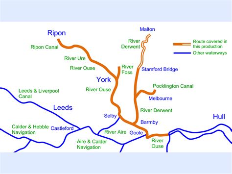 river ouse  tributaries cruising map   waterway routes