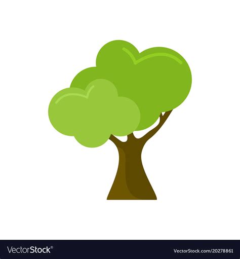 cute cartoon style isolated tree plant royalty  vector