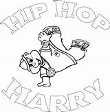 Hop Hip Coloring Pages Harry Sheets Book Dance Rap Girl Printable Sheet Graffiti Album Little When Google Dancing Books Popular sketch template