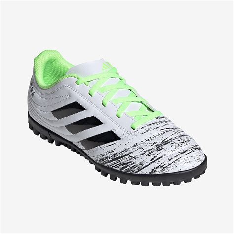 adidas kids copa  tf footwear whitecore blacksignal green turf trainer junior boots