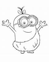 Minion Coloring Minions Pages Printable Kids sketch template