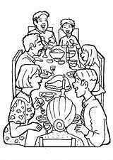 Dinner Coloring Family Pages Together Drawing Families Diner Sketch Color Getdrawings Printable Kids Getcolorings Template sketch template