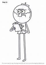Regular Show Benson Drawing Draw Step Tv Tutorials Drawingtutorials101 Cartoon Necessary Improvement Complete Make sketch template