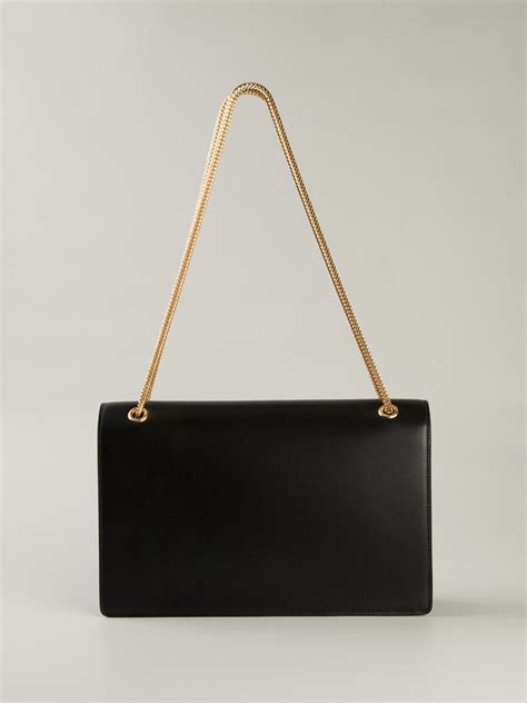Lyst Saint Laurent Betty Medium Calf Leather Shoulder Bag In Black