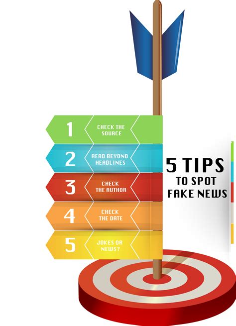 5 Tips To Spot Fake News – Illustration With Infographics