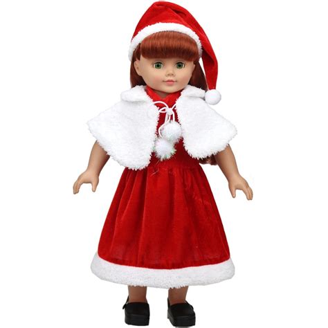 High Quality American Girl Doll Clothes Doll Accessories Red Christmas